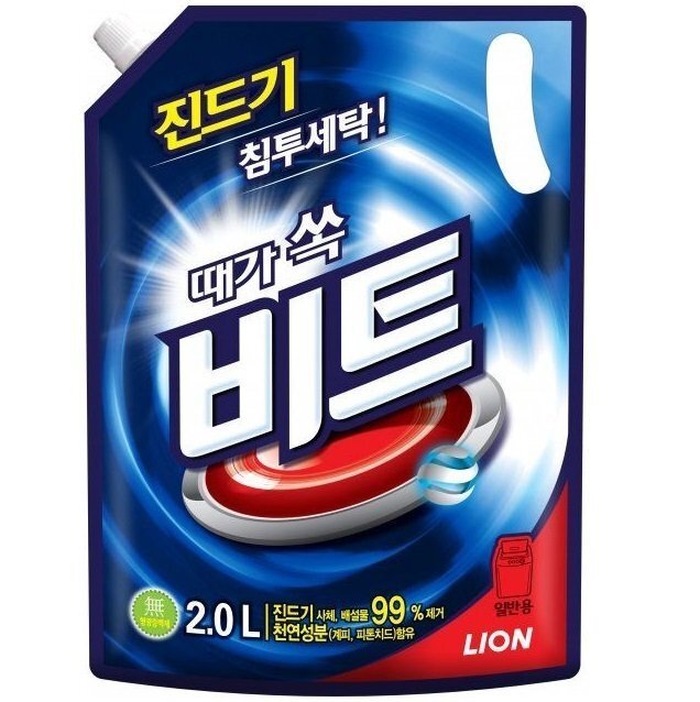 Гель для стирки Lion Korea Beat pouch концентрат 2л фото 