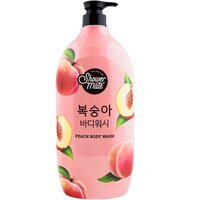 Гель для душа с ароматом персика Aekyung Shower Mate peach 1200мл