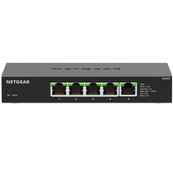 Коммутатор NETGEAR MS305, 5x2,5GE, неуправляемый