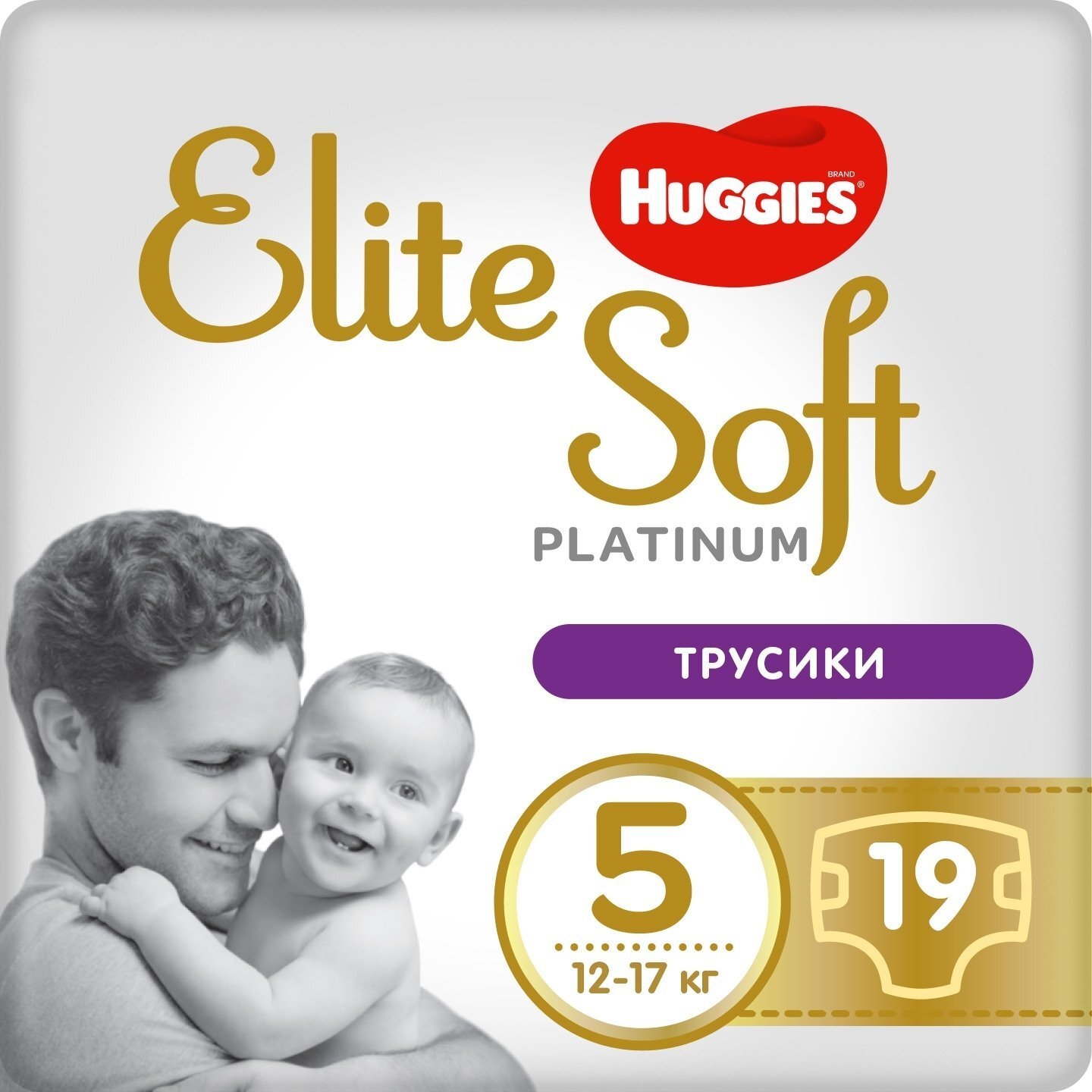 Підгузки-трусики Huggies Elite Soft Platinum Mega 5 (12-17 кг) 19штфото