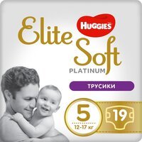 Підгузки-трусики Huggies Elite Soft Platinum Mega 5 (12-17 кг) 19шт