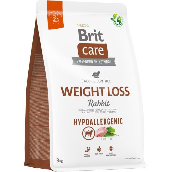 

Корм для собак с лишним весом Brit Care Dog Hypoallergenic Weight Loss гипоаллергенный с кроликом 3кг