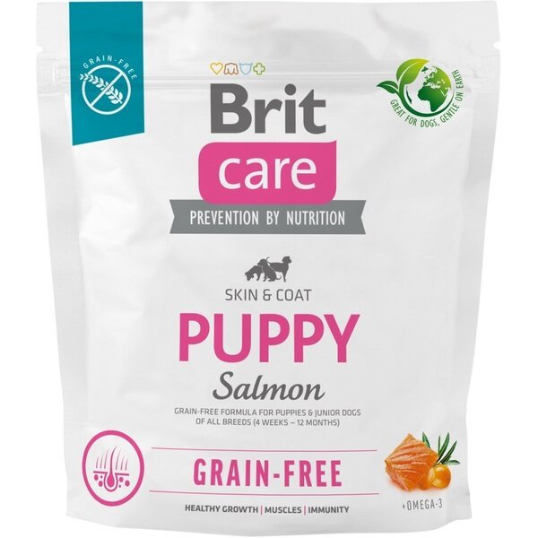 

Корм для щенков Brit Care Dog Grain-free Puppy беззерновой с лососем 1кг