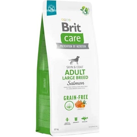 Корм для собак больших пород Brit Care Dog Grain-free Adult Large Breed беззерновой с лососем 12кг