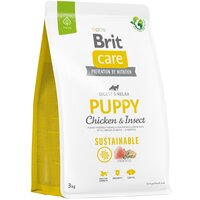 Корм для щенков Brit Care Dog Sustainable Puppy с курицей и насекомыми 3кг