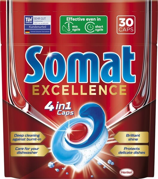 

Капсулы для посудомоечных машин Somat Exellence 30шт