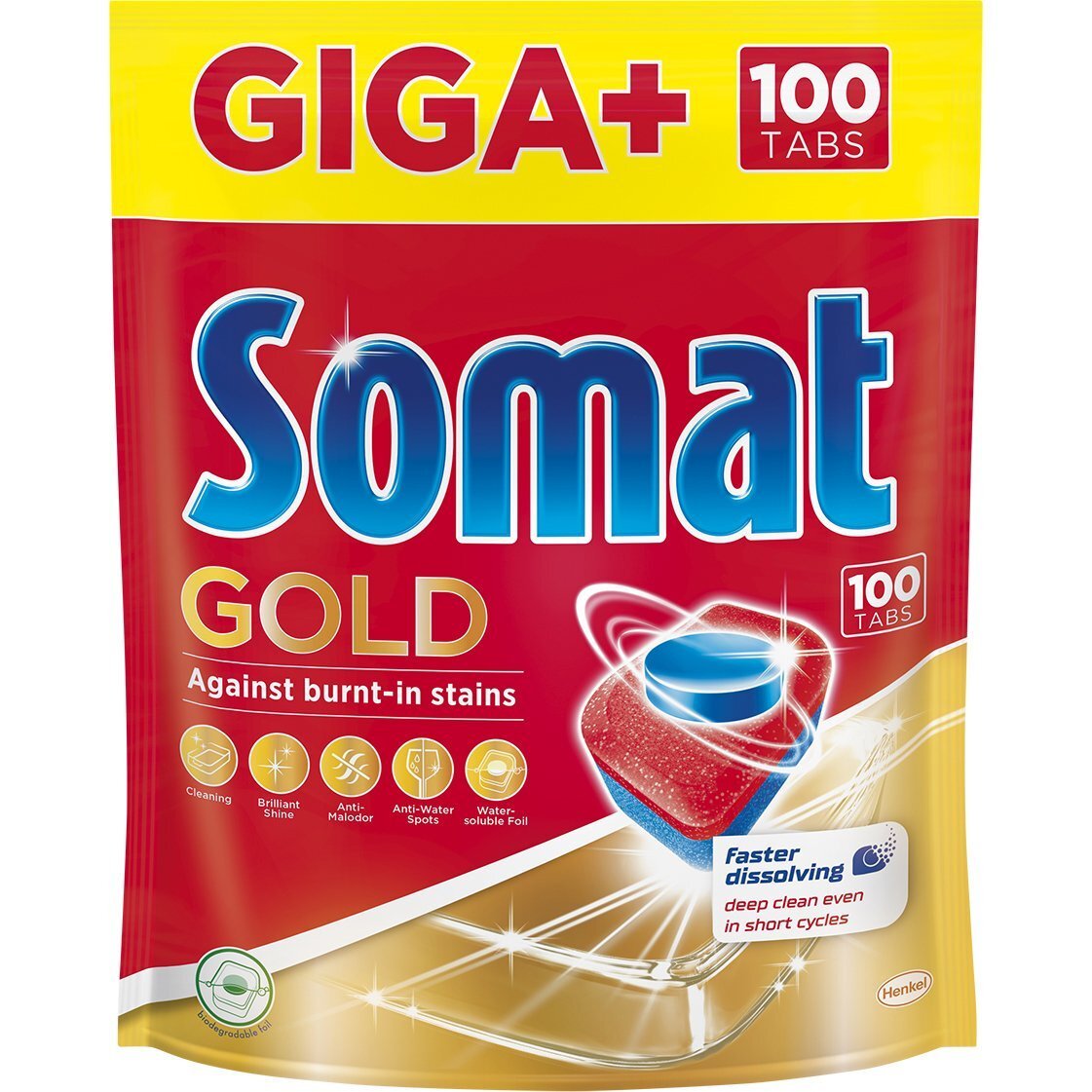 Таблетки для посудомийної машини Somat Gold 100штфото