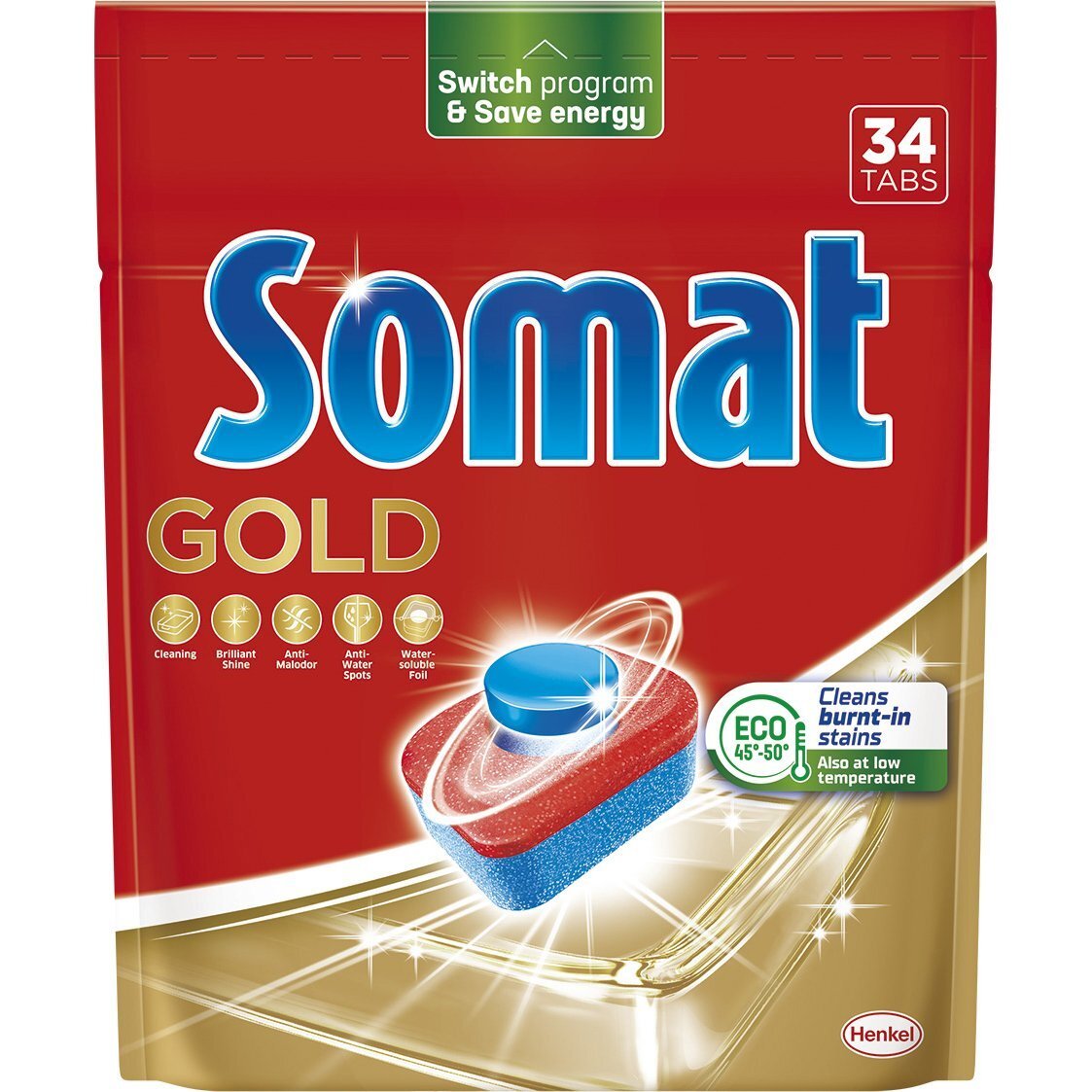 Таблетки для посудомоечной машины Somat Gold 34шт фото 