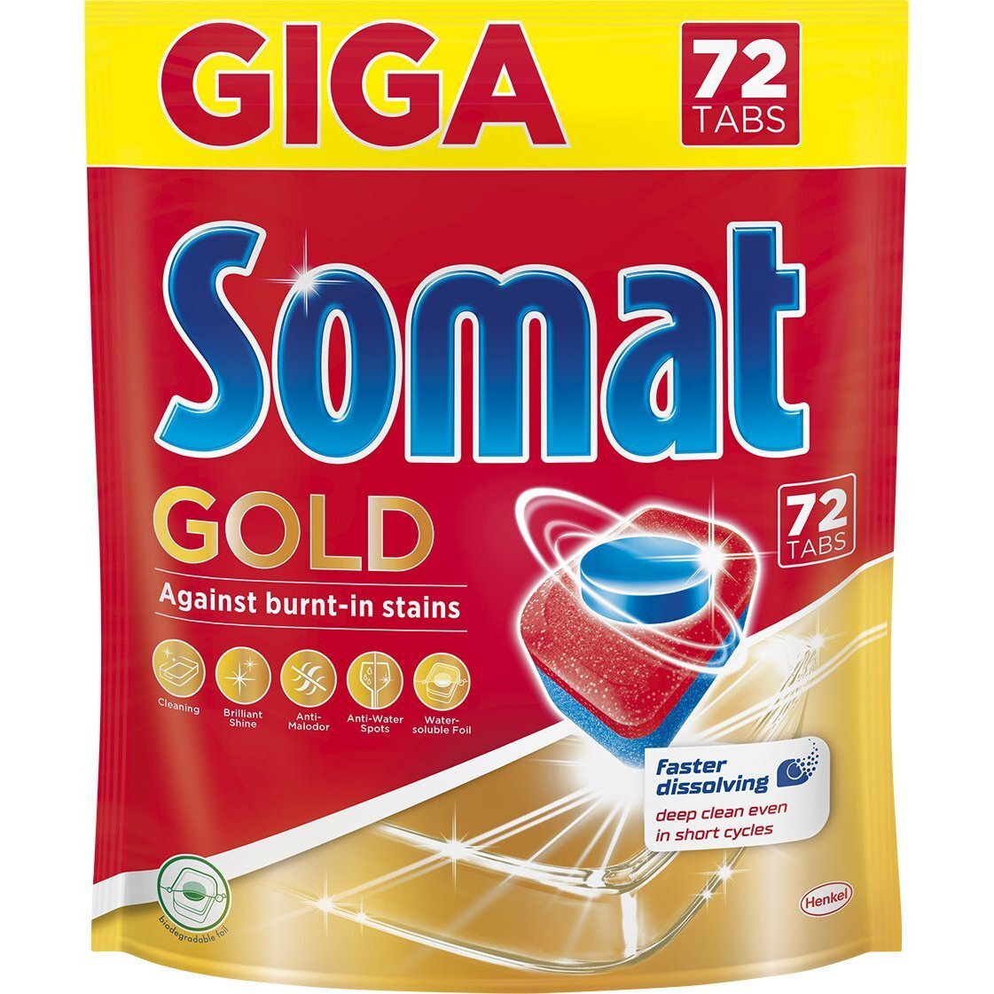 Таблетки для посудомоечной машины Somat Gold 72шт фото 