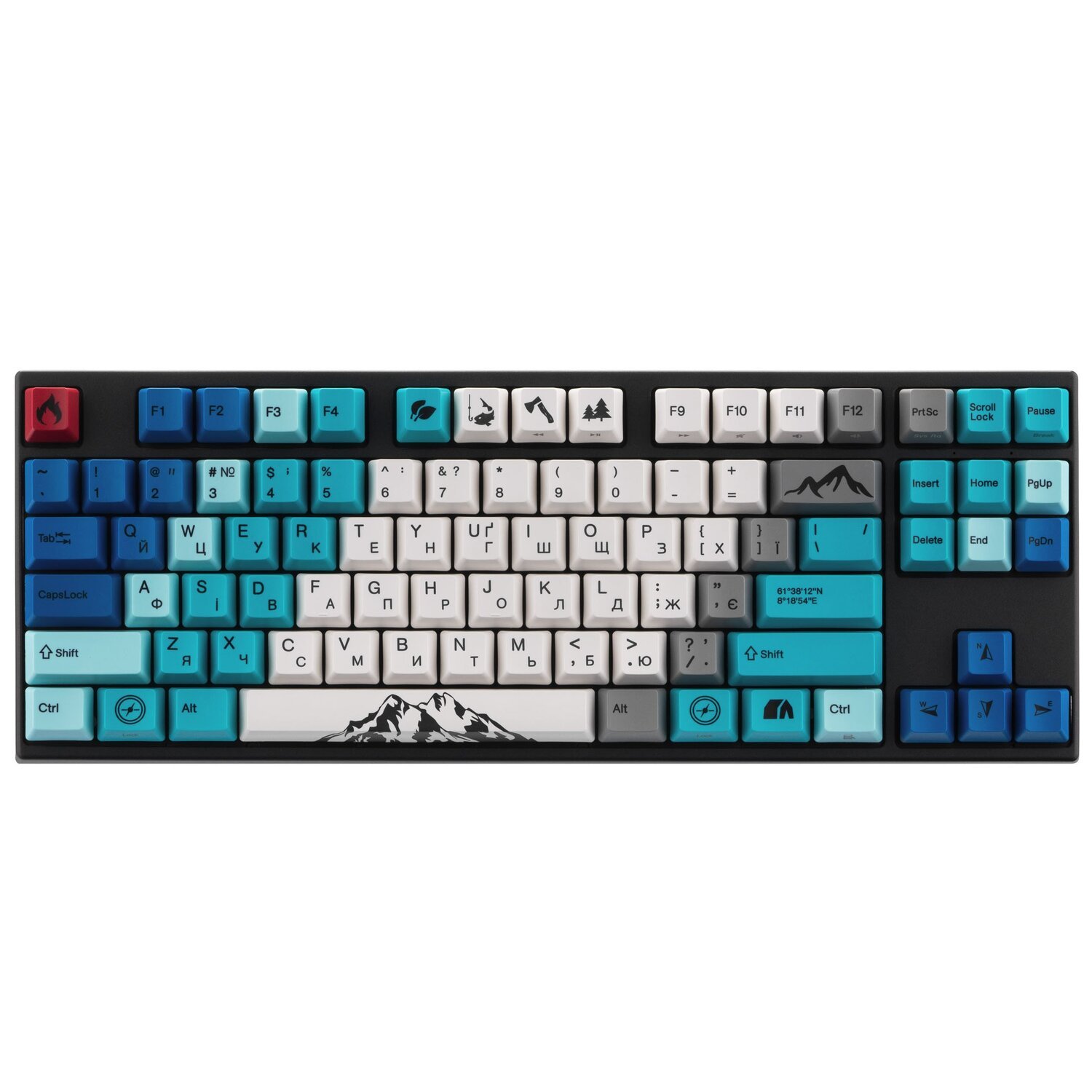 Ігрова клавіатура Varmilo VEA87 Summit R1 Cherry Mx Red UA (A23A050D4A3A17A007)фото