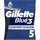 Бритва без сменных картриджей Gillette Blue 3 Comfort Slalom 5шт