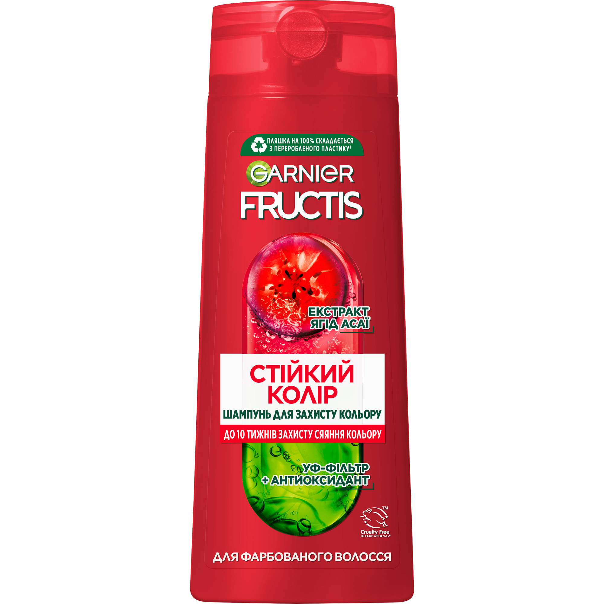 Шампунь для фарбованого волосся Garnier Fructis Годжі Стійкий колір 400мл фото1