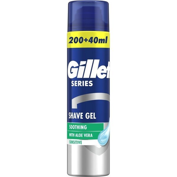 Акція на Гель для бритья Gillette Series для чувствительной кожи с алоэ 240мл від MOYO