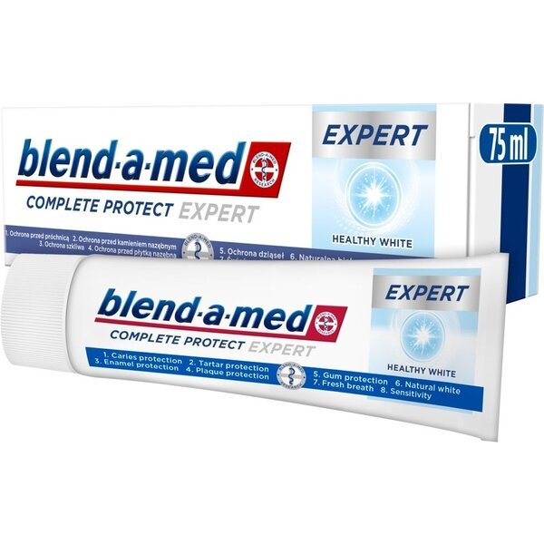 Акція на Зубная паста Blend-a-med Complete Protect Expert Здоровая белизна 75мл від MOYO