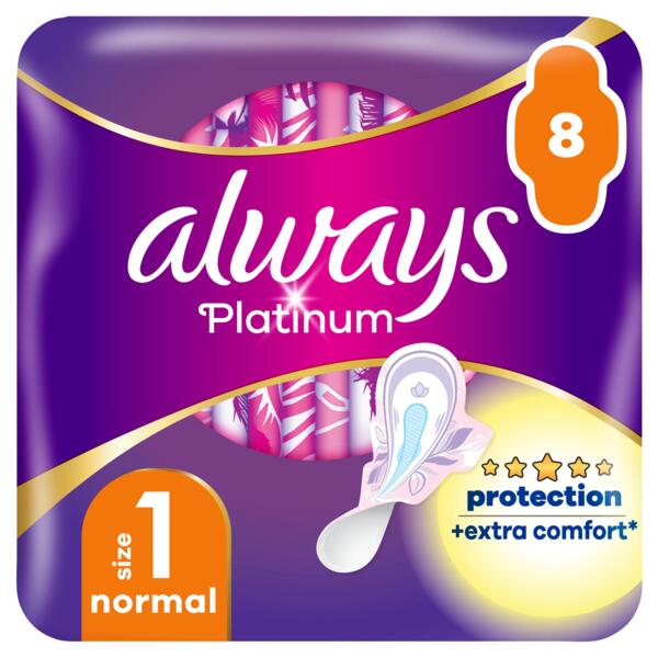

Гигиенические прокладки Always Platinum Normal (Розмір 1) 8 шт