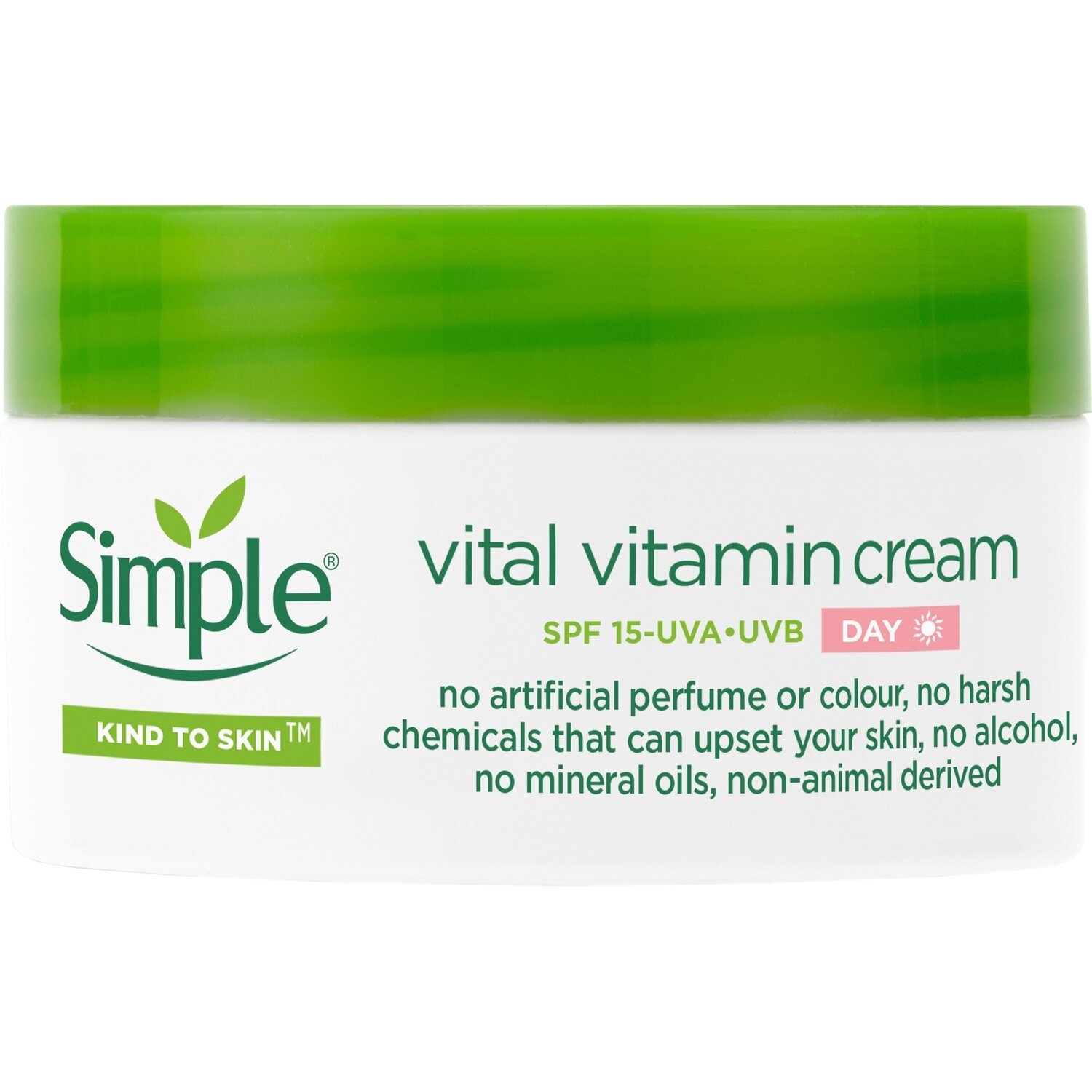 Крем денний вітамінний Simple Vital Vitamin Cream SPF15 Kind to Skin 50млфото