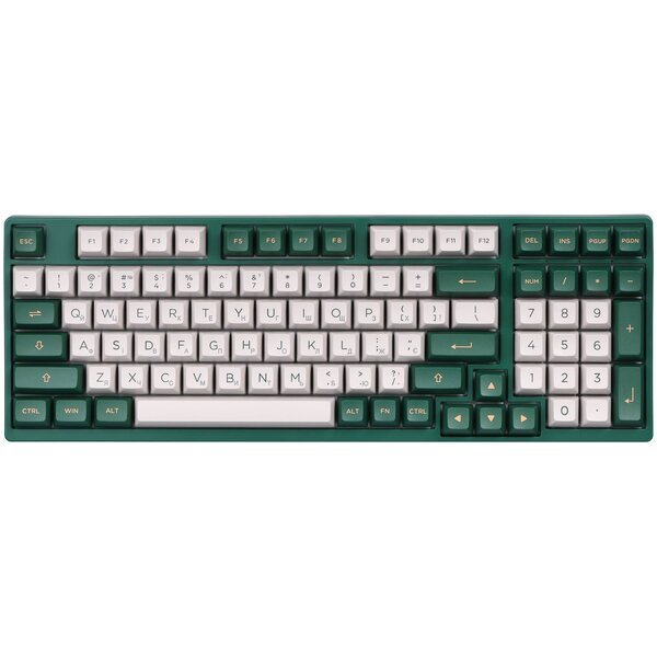 Акція на Клавиатура Akko 3098S London 98Key, TTC Speed Silver, USB, Hot-swappable, EN/UKR, RGB, Green від MOYO