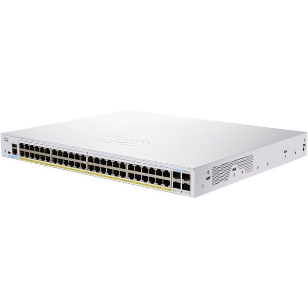 Коммутатор Cisco CBS250 Smart 48-port GE, PoE, 4x10G SFP+ (CBS250-48P-4X-EU)