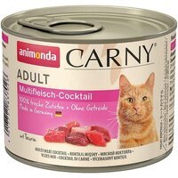 Корм влажный для котов Carny мультимясной коктейль 200 г
