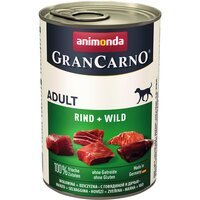 Корм вологий для собак GranCarno з яловичиною та дичиною 400 г