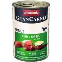 Корм влажный для собак GranCarno с говядиной, олениной и яблоком 400 г
