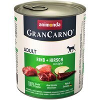 Корм влажный для собак GranCarno с говядиной, олениной и яблоком 800 г