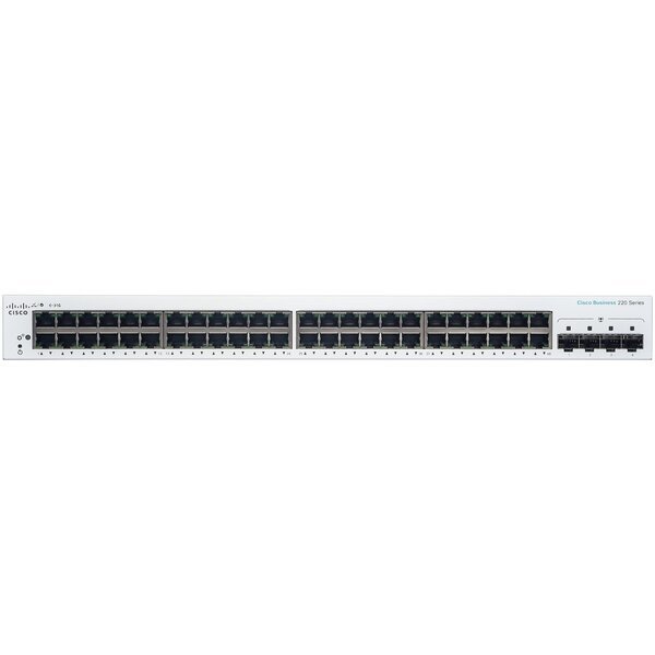 

Коммутатор Cisco CBS220 Smart 48-port GE, 4x1G SFP (CBS220-48T-4G-EU)