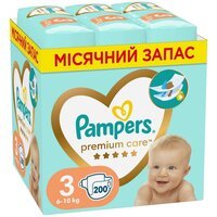 Підгузки дитячі Pampers Premium Care Midi 6-10кг 200шт