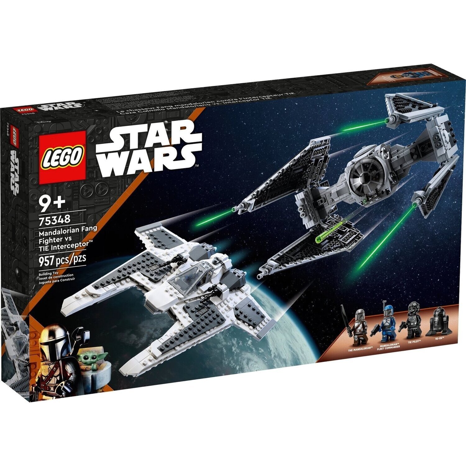 LEGO 75348 Star Wars Мандалорский истребитель против перехватчика TIE фото 
