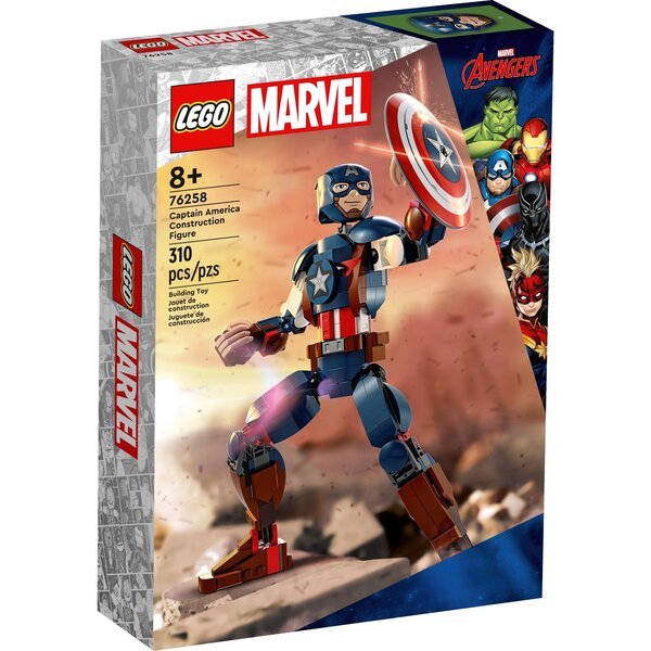Акція на LEGO 76258 Marvel Фигурка Капитана Америка для сборки від MOYO