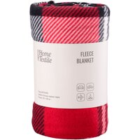 Плед Ardesto Fleece, 130x160 см, клітинка червоно-чорна (ART0704PB)