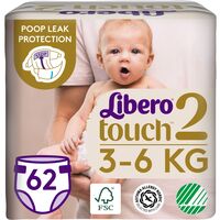 Підгузки Libero Touch 3-6 кг Розмір 2 62шт