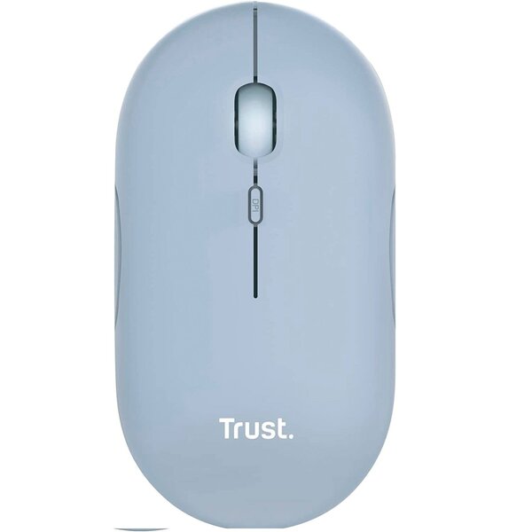 Акція на Мышь Trust Puck Rechargeable Ultra-Thin BT WL Silent Blue (24126_TRUST) від MOYO