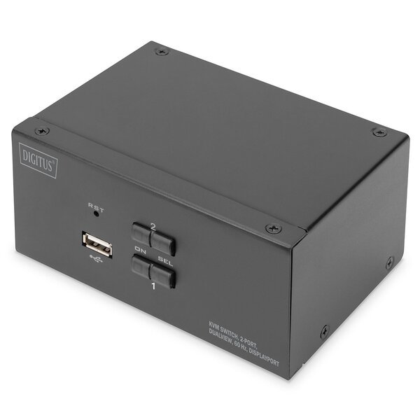 

Коммутатор DIGITUS Desktop DisplayPort KVM, 2 Port, Dual Display, 4K (DS-12862)