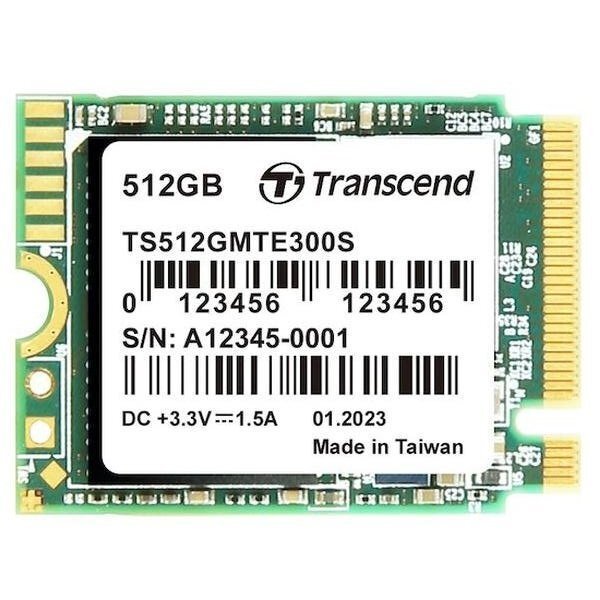 SSD накопитель Transcend M.2 512GB PCIe 3.0 MTE300S 2230 (TS512GMTE300S) фото 