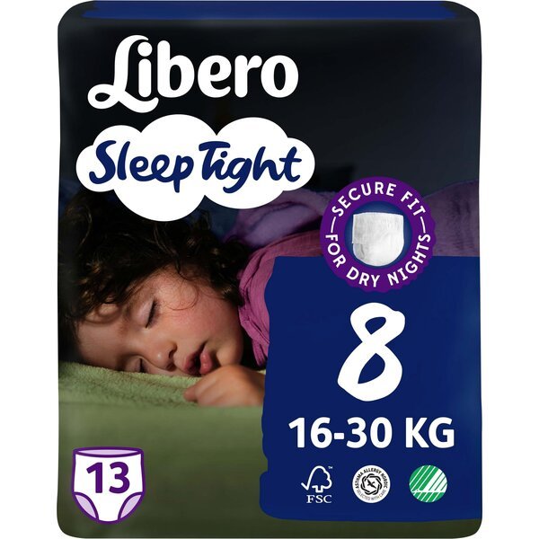 Акція на Подгузники-трусики Libero Sleep Tight размер 8 16-30кг 13шт від MOYO