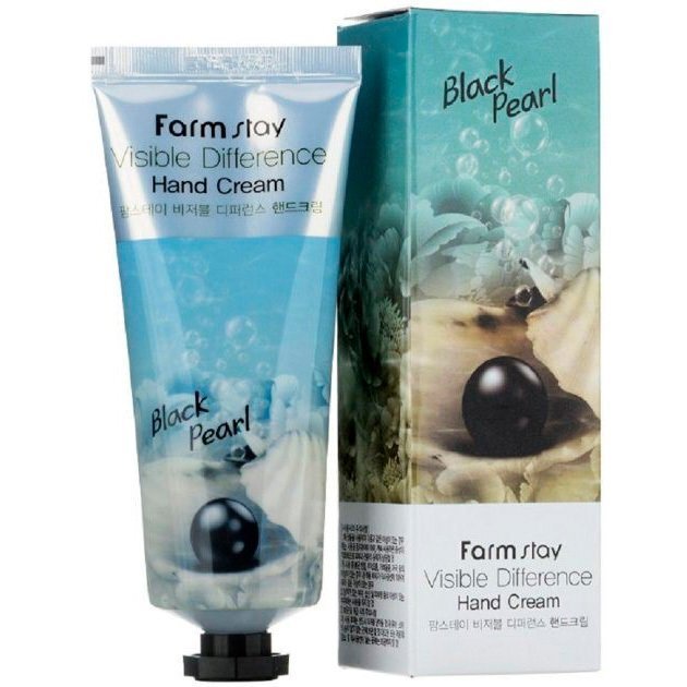 Крем для рук FarmStay Visible Difference Hand Cream Black Pearl 100г фото 
