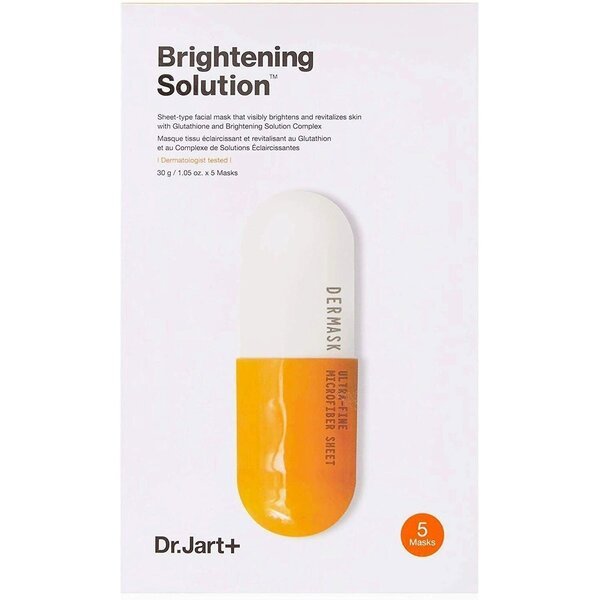 Акція на Маска для лица осветительная Dr.Jart+ Dermask Micro Jet Brightening Solution 30*г5шт від MOYO