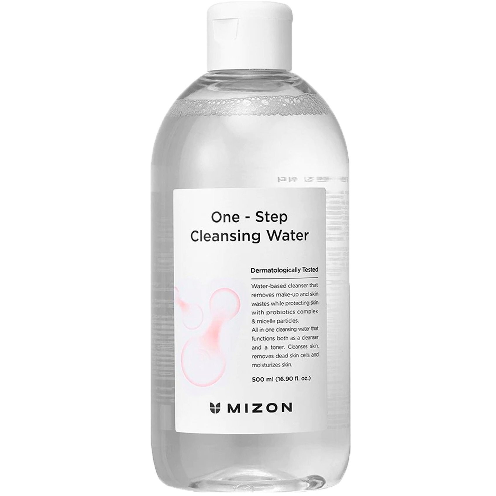 Мицеллярная вода Mizon One Step Cleansing Water для снятия макияжа 500мл фото 1