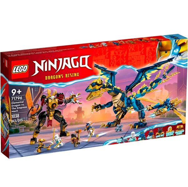 Акція на LEGO 71796 Ninjago Стихийный дракон против робота Императрицы від MOYO