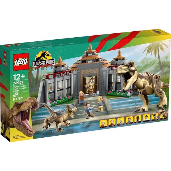 Акція на LEGO 76961 Jurassic Park Центр посетителей: Атака тиранозавра и раптора від MOYO