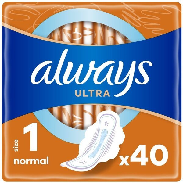 Photos - Menstrual Pads Always Гігієнічні прокладки  Ultra Normal Розмір 1 40шт 