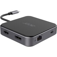 USB хаб Acer 7 in 1, 8K, HDMI, DP, 2xUSB3.2 (HP.DSCAB.013)