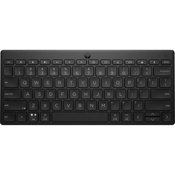 Акція на Клавиатура HP 350 Compact Multi-Device BT black (692S8AA) від MOYO
