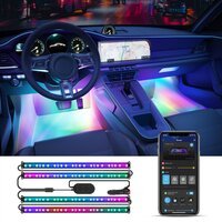 Набор умной подсветки для автомобиля Govee H7090 RGBIC Interior Car Lights Черный (H70900A1)