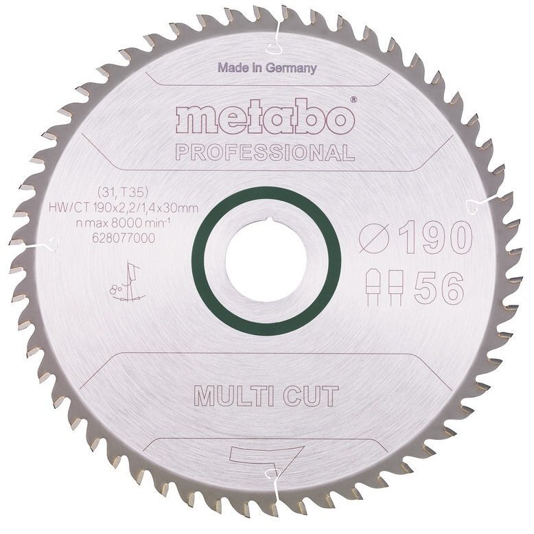 Пилочное полотно Metabo Multi Cut Professional 190X30 (628077000) фото 
