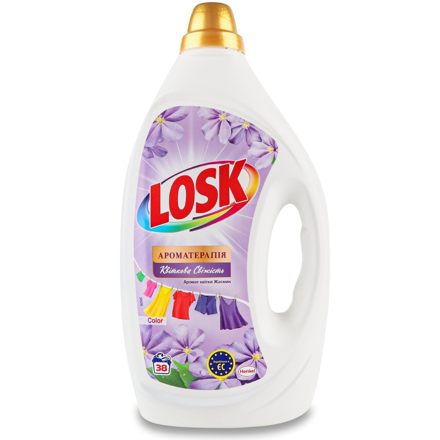 Гель для стирки Losk Color Эфирные масла и аромат цветка жасмина 1,710л фото 