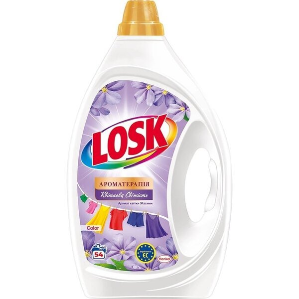 

Гель для стирки Losk Color Эфирные масла и аромат цветка жасмина 2,430л