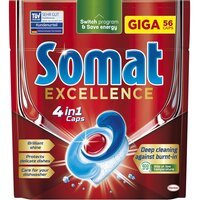 Капсулы для посудомоечной машины Somat Exellence 4в1 56шт