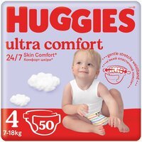 Подгузники детские Huggies Ultra Comfort 4 7-18кг Jumbo 50шт